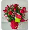 339 | Románticas rosas rojas en florero